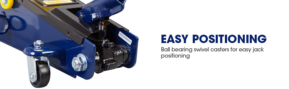 Torin TCE Hydraulic Extended Height Trolley Service/Floor Jack with Extra Saddle: 3 Ton Capacity