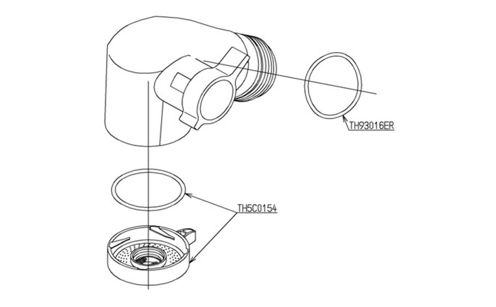 TOTO キッチンスプレー TH5C0624 浄水器部品 ステンレス製 シルバー TOTO TOTO,TH5C0624,キッチンシャワー部,吐水シャワー(シルバー