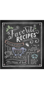 favorite recipe binder blank