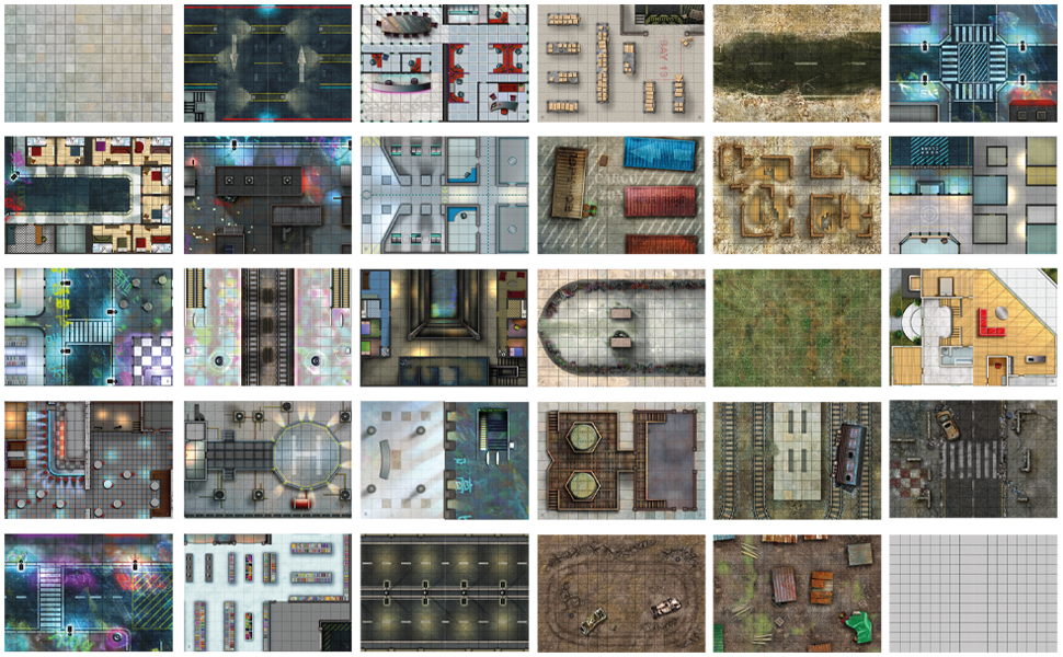 Big Book of Cyberpunk Battle Mats, Board Games Amazon Canada