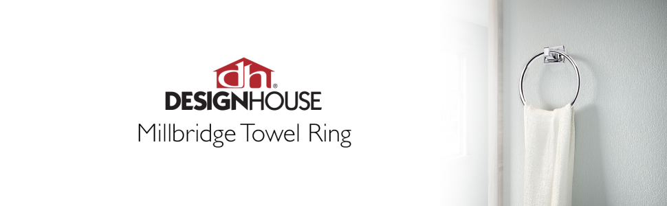 Polished Chrome Towel Rings - Pack of 2 -2 Polished Chrome Towel Rings - Pack of 2 -2