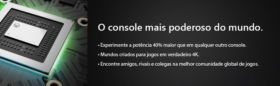 40% mais potente, jogos em 4K, verdadeiro 4K, 6 teraflops de poder de processamento, memória gráfica