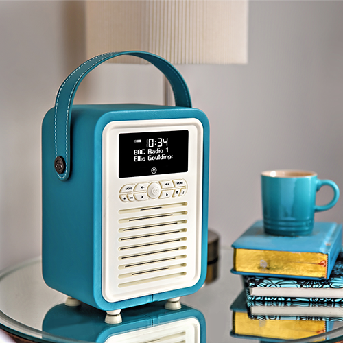 VQ Retro Mini DAB and DAB+ Digital Radio with FM, Bluetooth, Alarm