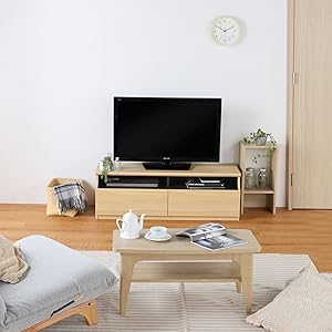 Amazon｜【42-50V 大型テレビ用 】白井産業 テレビ台 ローボード