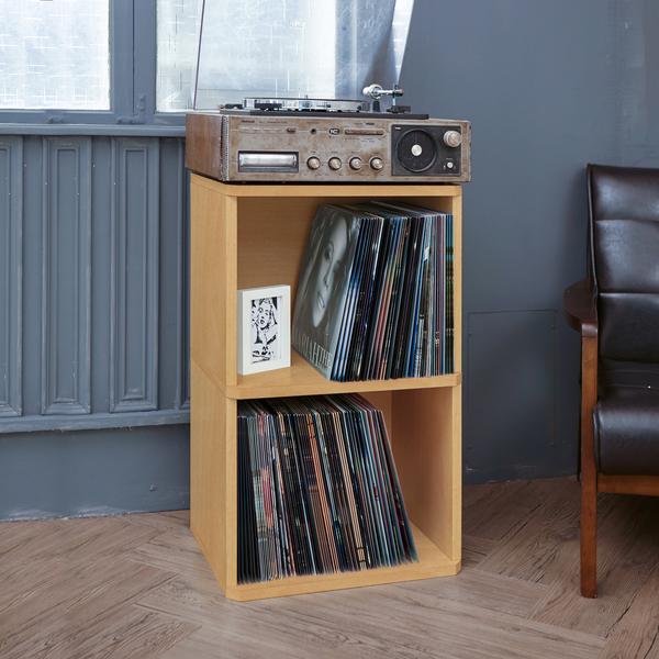 2Shelf Vinyl Record Storage Cube and LP Record Album Storage Shelf