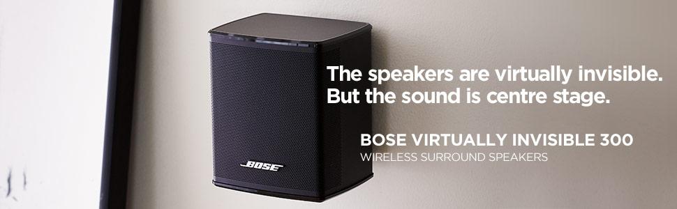 Bose Virtually Invisible 300 Wireless Surround Speakers Black