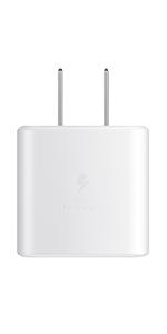 Cargador de pared de carga súper rápido USB-C de 45W 