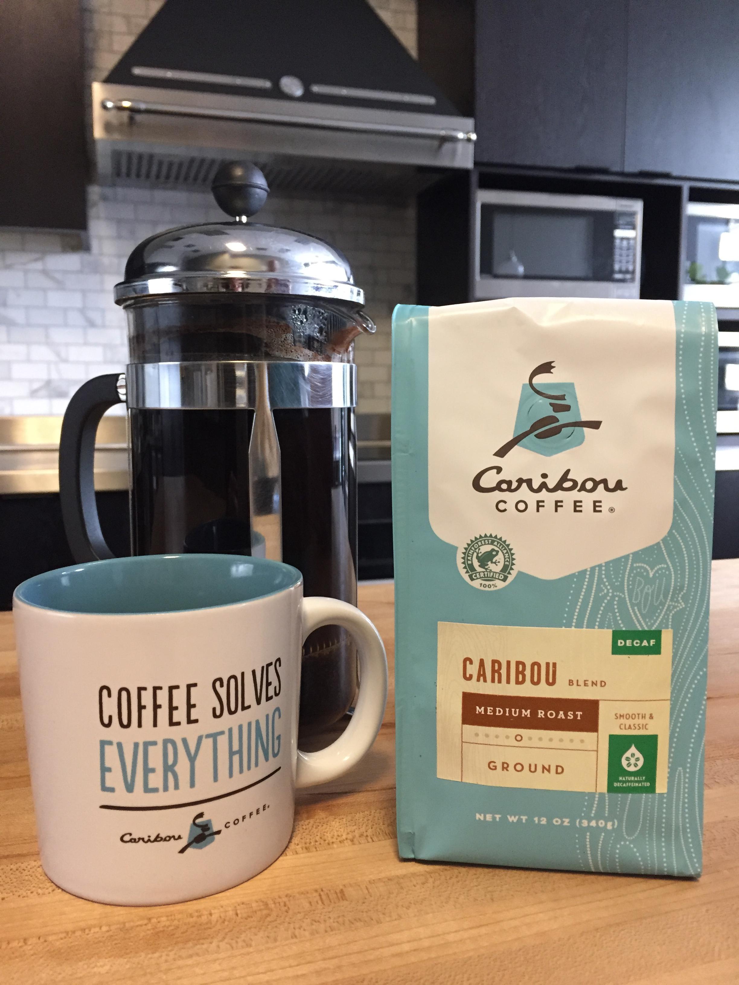 Caribou Coffee, Caribou Blend, Decaf, Ground, 12 oz. Bag