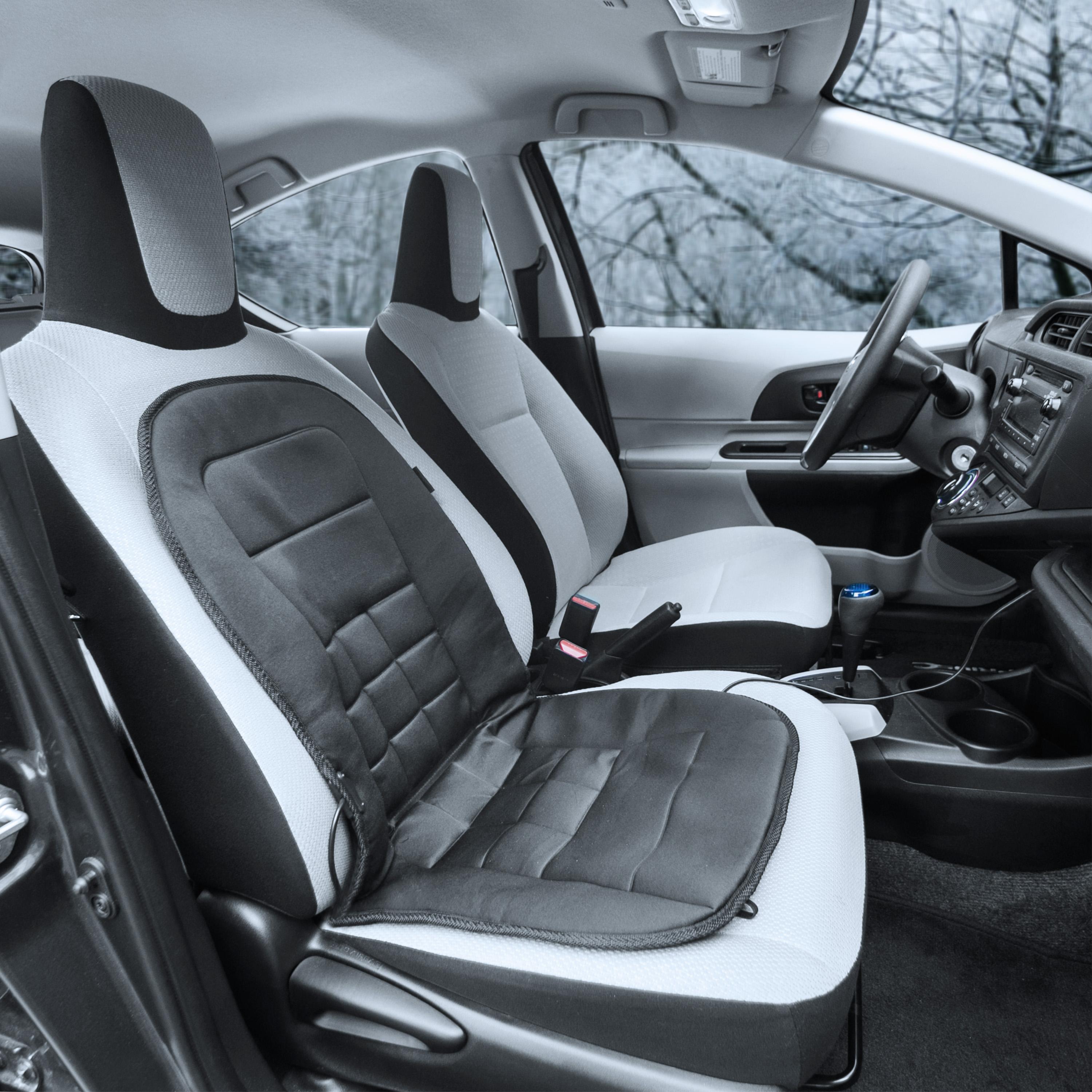 Wagan IN9738 Black 12V Heated Seat Cushion (Lastest Version