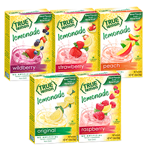 calorie drink mix packets mixes water flavored lemon flavoring powder powdered flavorings enhancer