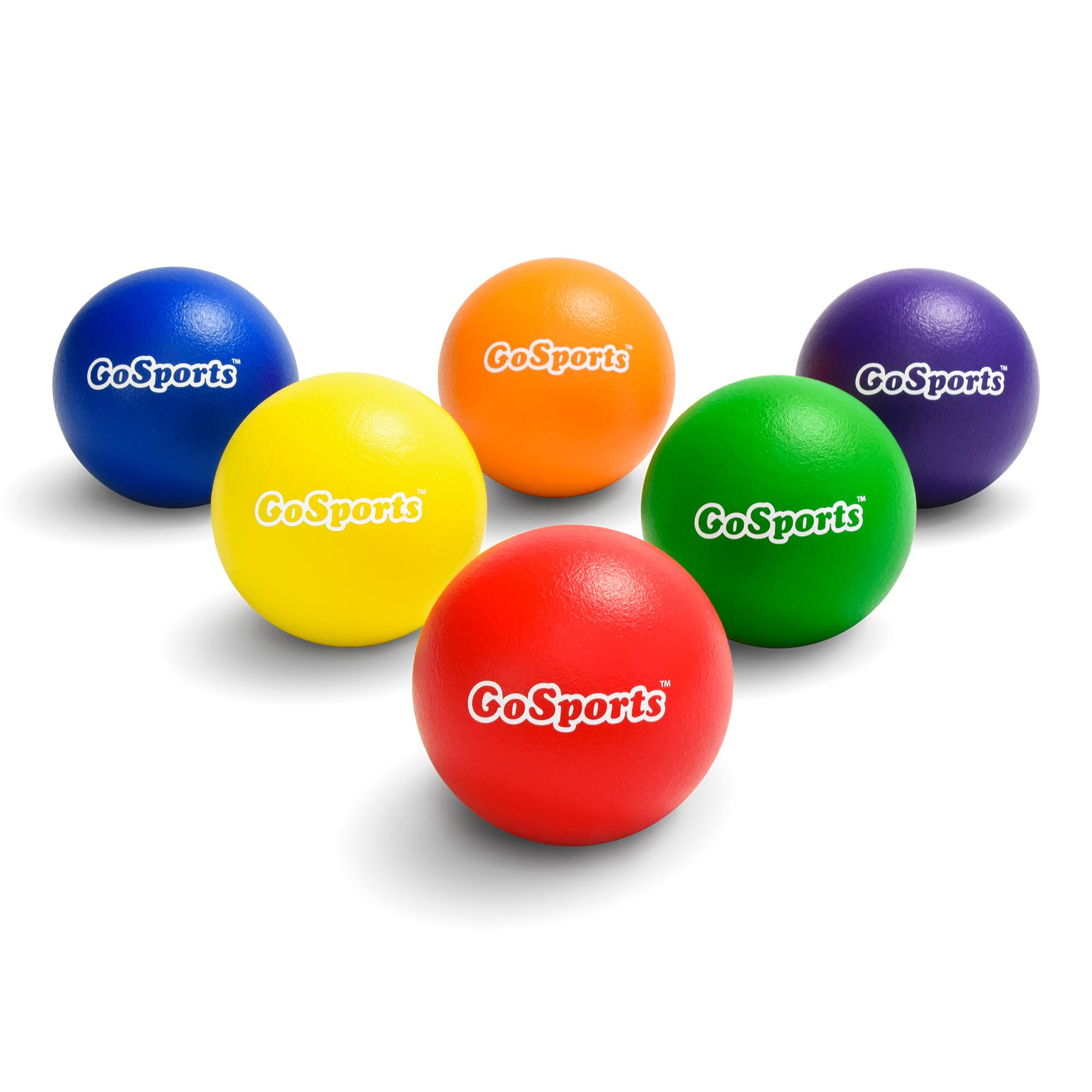 GoSports Strong Skin Foam Playground Dodgeballs 6 Pack
