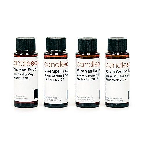 CandleScience Candle Scent Classics Fragrance Sampler with