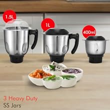 Maharaja Whiteline MX-220 1000 W Ultramax HD Mixer Grinder 