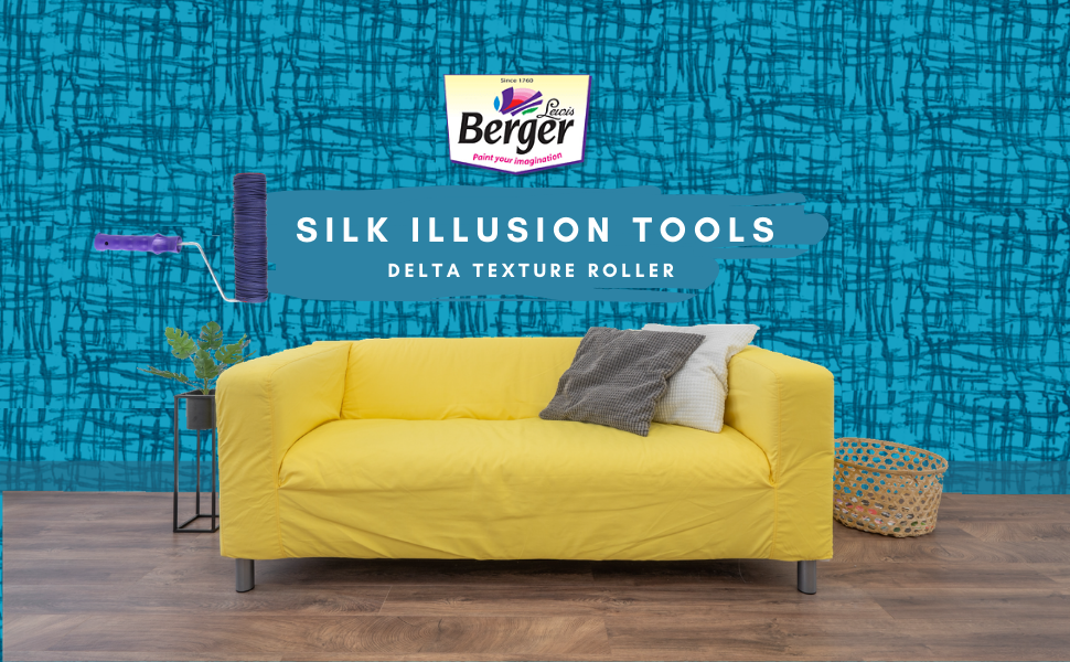 Berger Paints Silk Illusion Tool Delta Texture Roller for Wall Designs