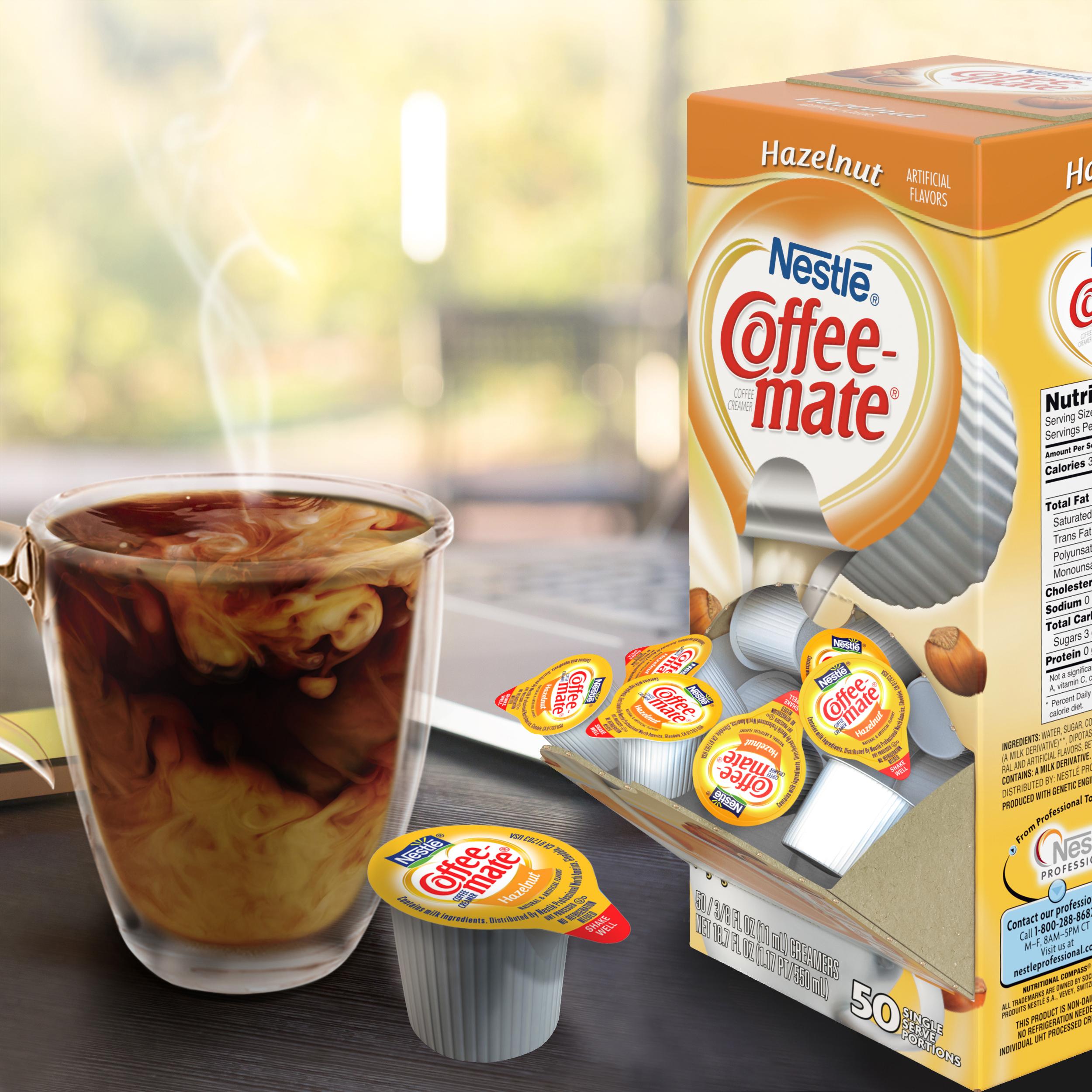 Coffeemate Coffee Creamer, Hazelnut Liquid Singles, 0.375Ounce Creamers (Pack of 180) Amazon