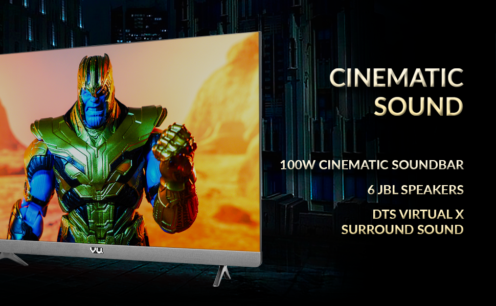 Vu 139cm (55inches) Cinema TV Action Series 4K Ultra HD LED Smart