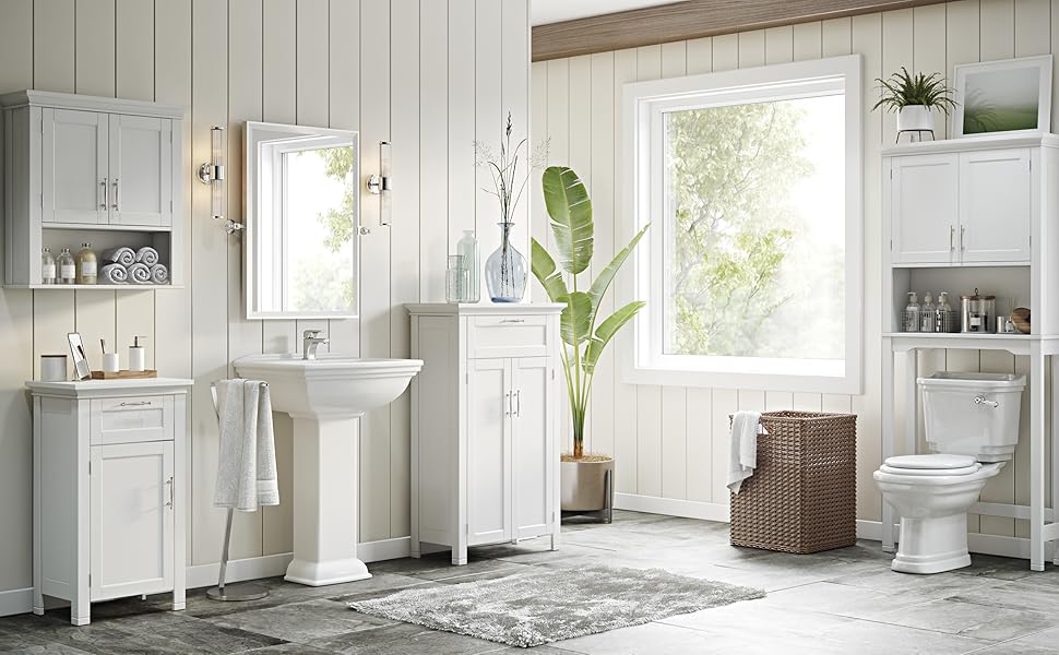 RiverRidge Somerset TiltOut Laundry Hamper, White Everything Else