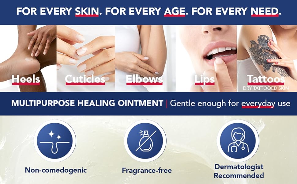 IMAGE: For every skin. For every age. For every need. Multipurpose Healing Ointment.