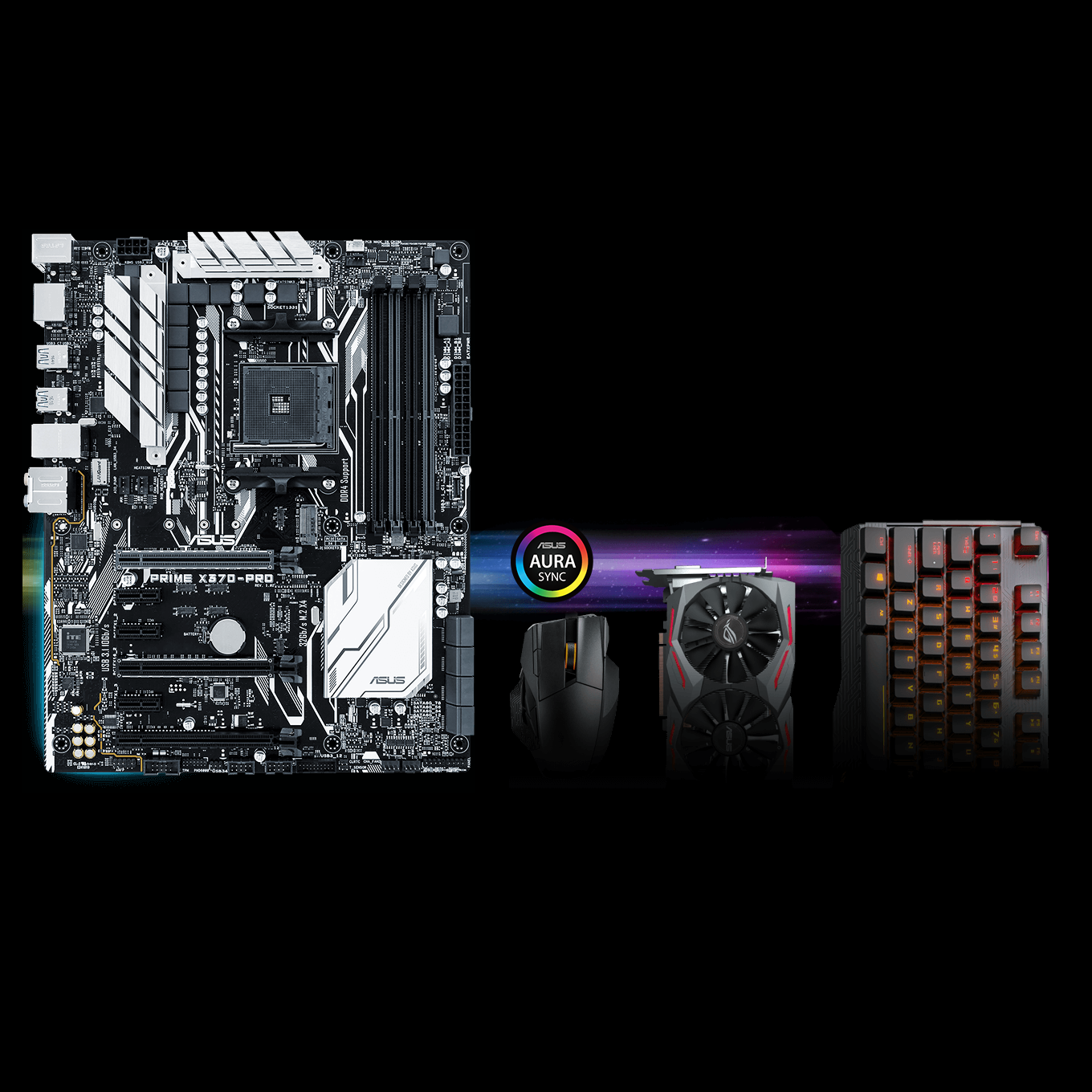 Asus PRIME X370PRO Mainboard Socket AM4 (ATX, AMD X370, Ryzen, 4x DDR4