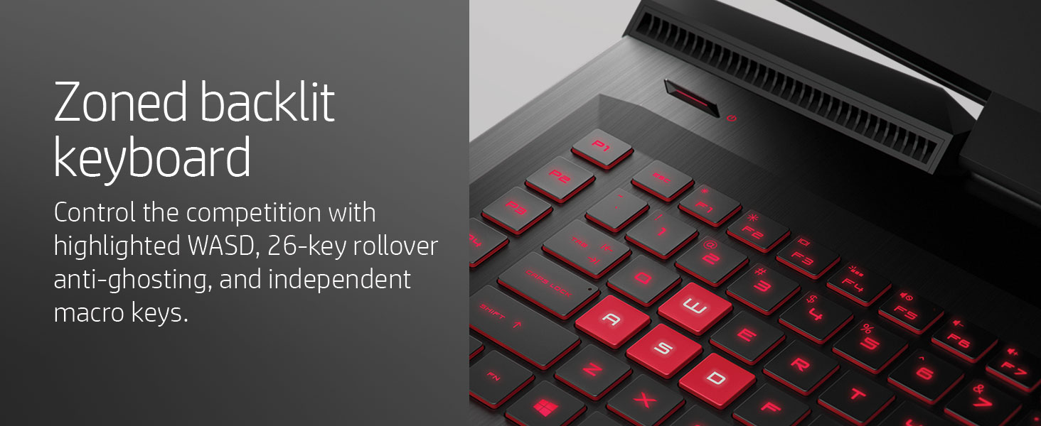 zoned backlit keyboard