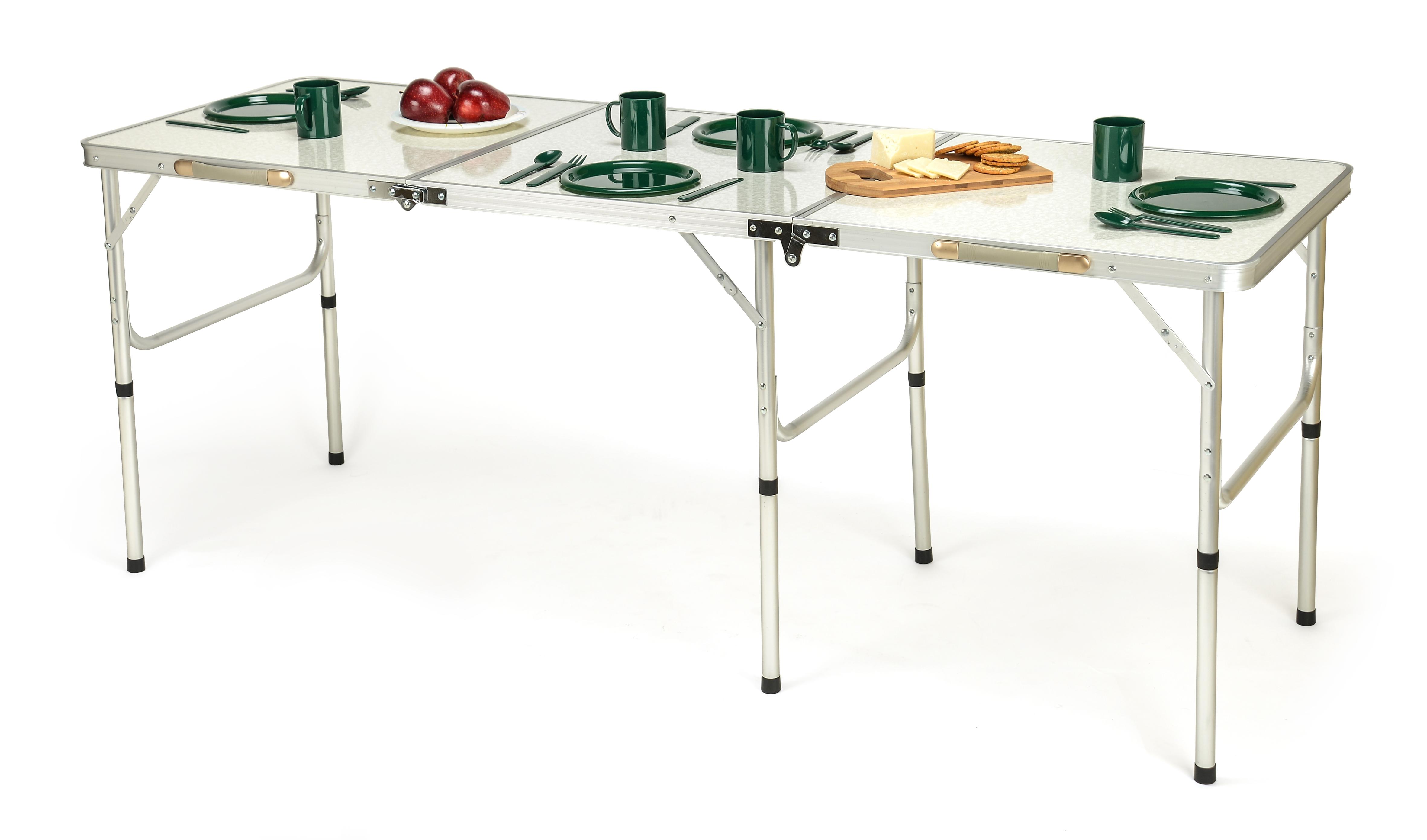 Portable Lightweight Aluminum Folding Table by Trademark Innovations