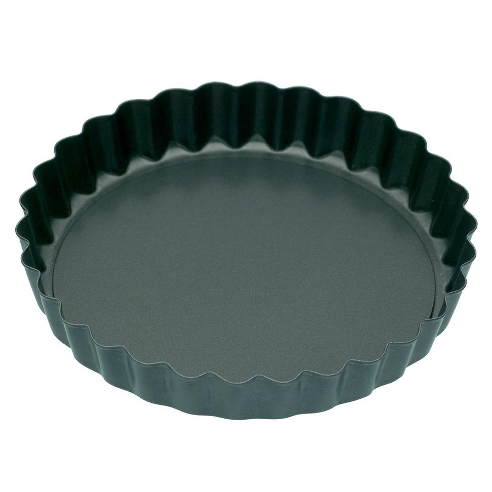 KitchenCraft NonStick Round Small Fluted Tart Tins / Quiche Pans with