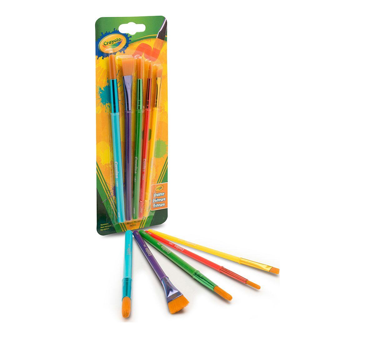 Crayola 5 Assorted Premium Paint Brushes Amazon.ca Toys & Games