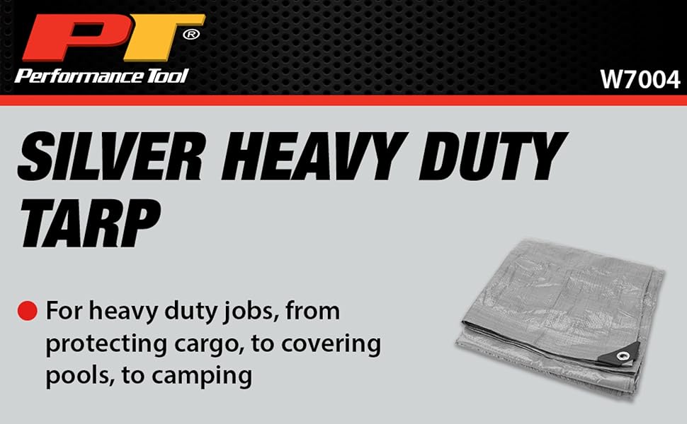 Amazon.com: Performance Tool W7004 Heavy Duty Tarp for