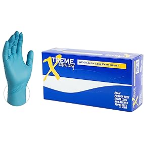 Amazon.com: AMMEX Nitrile Extra Long Exam Disposable
