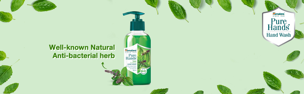 tulsi herb, natural hand wash