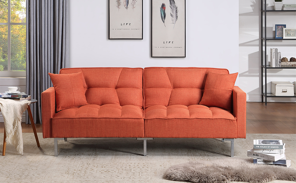 Sleeper Sofa Convertible Futon 78.35 inch Sofa Bed Sleeper