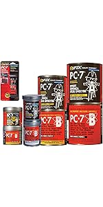 bonding agent, metal, wood, plastic, glass, filler, rubber, two part, glue, strengthen, bond, potter