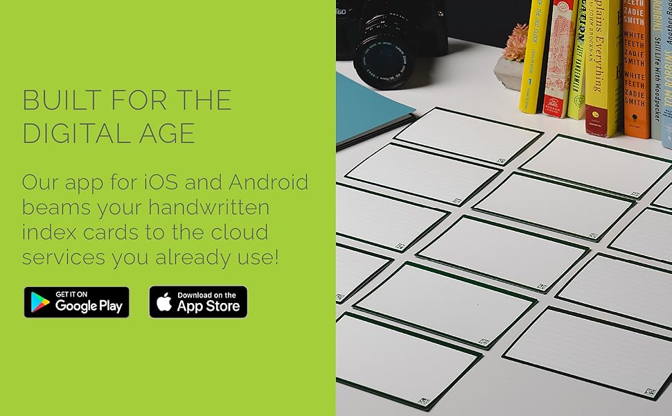 Rocketbook Cloud Cards EcoFriendly Reusable Index Note Cards with 1