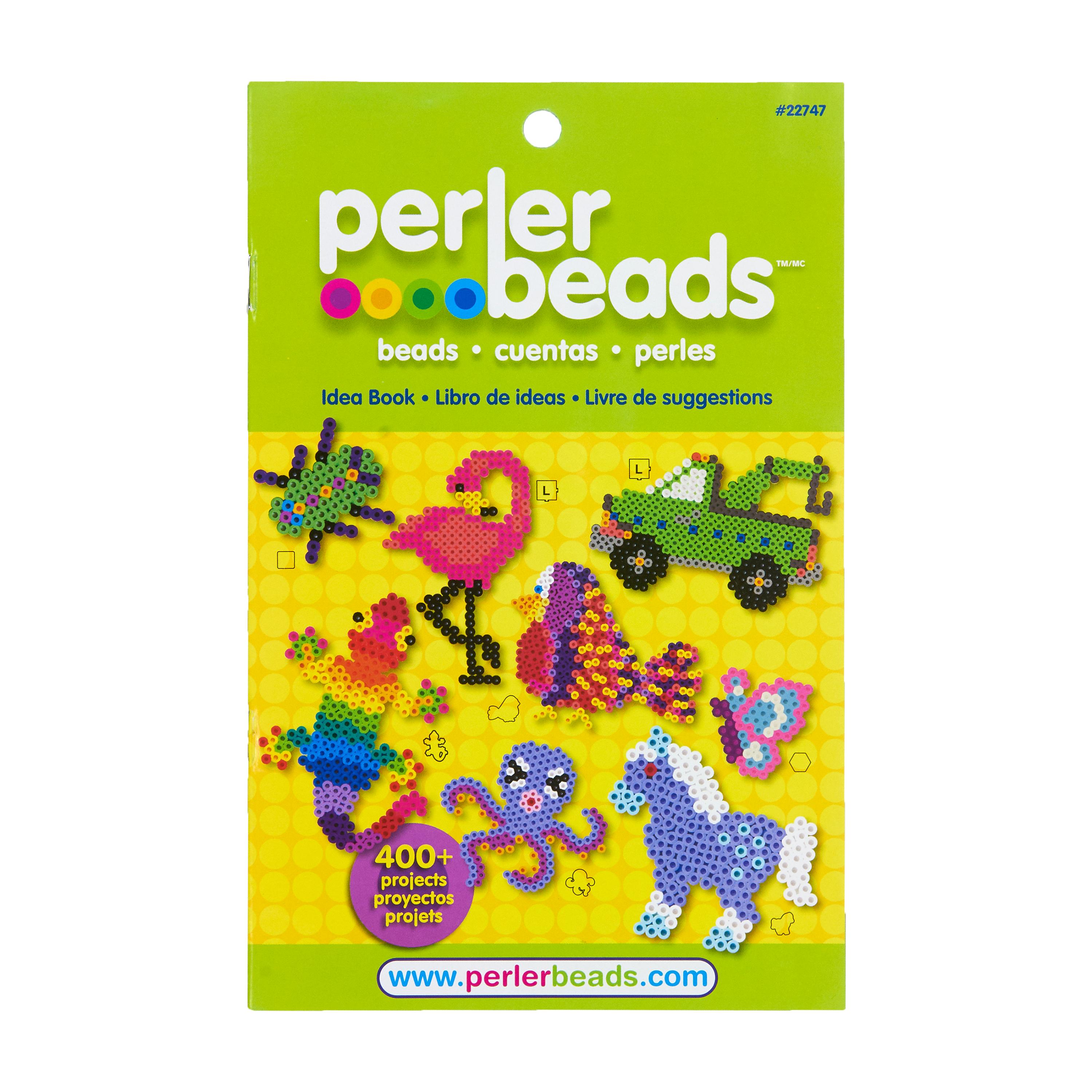 Perler 17605 Fused Bead Tray with Idea Book, 4000 Per