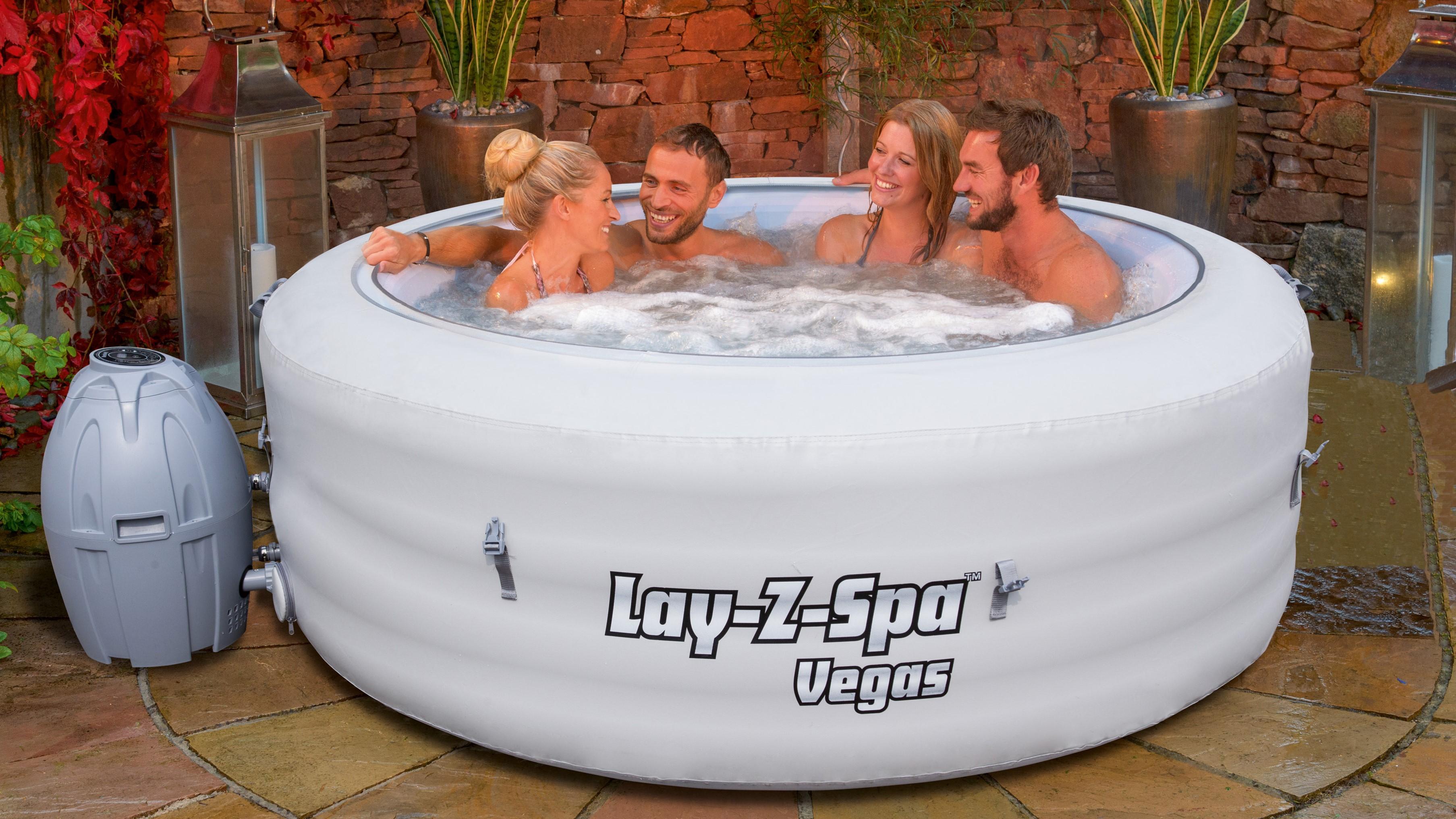 LayZSpa Whirlpool "Vegas", 196 x 61 cm Amazon.de Garten
