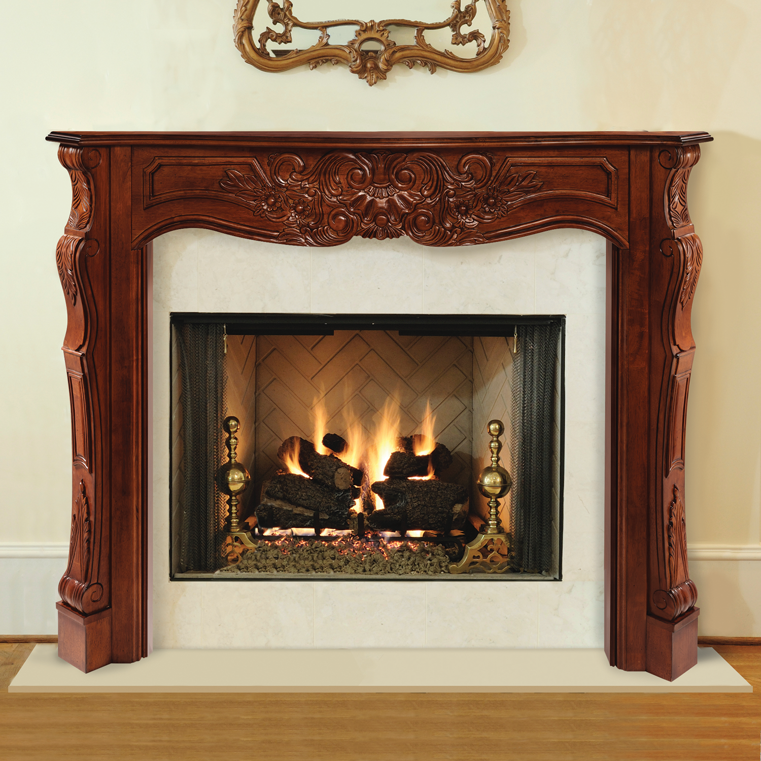 Pearl Mantels 41560 Abingdon Wood 60" Fireplace Mantel Shelf