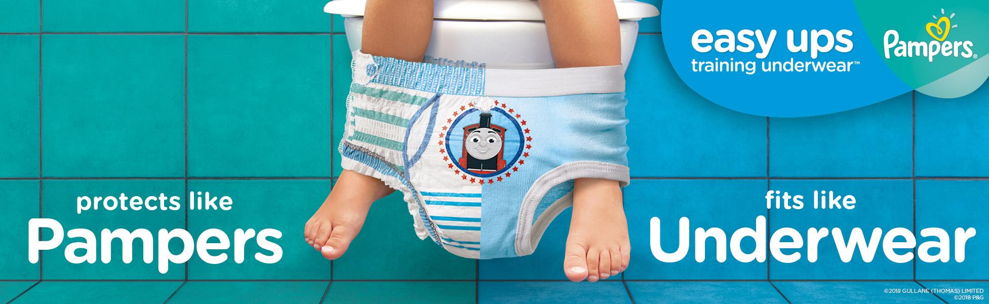 Pampers Toddler Training Underwear for Toddlers, Easy Ups Diapers