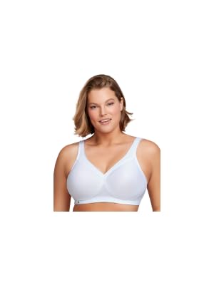 Glamorise Ladies's Full Determine MagicLift Plus Dimension Seamless Wirefree Again Shut Sports activities Bra #1006 12 image