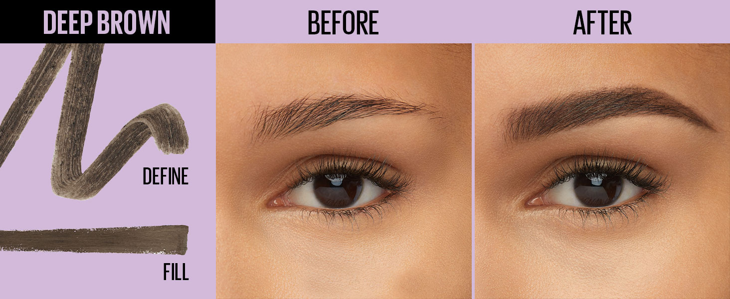 Amazon.com : Maybelline Express Brow 2-In-1 Pencil and Powder Eyebrow ...