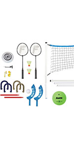 badminton, badminton raquet set of 4, 4 badminton rackets, badminton 4 player set, badminton rackets