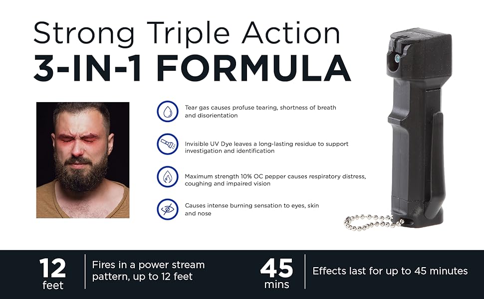 mace triple action pepper spray