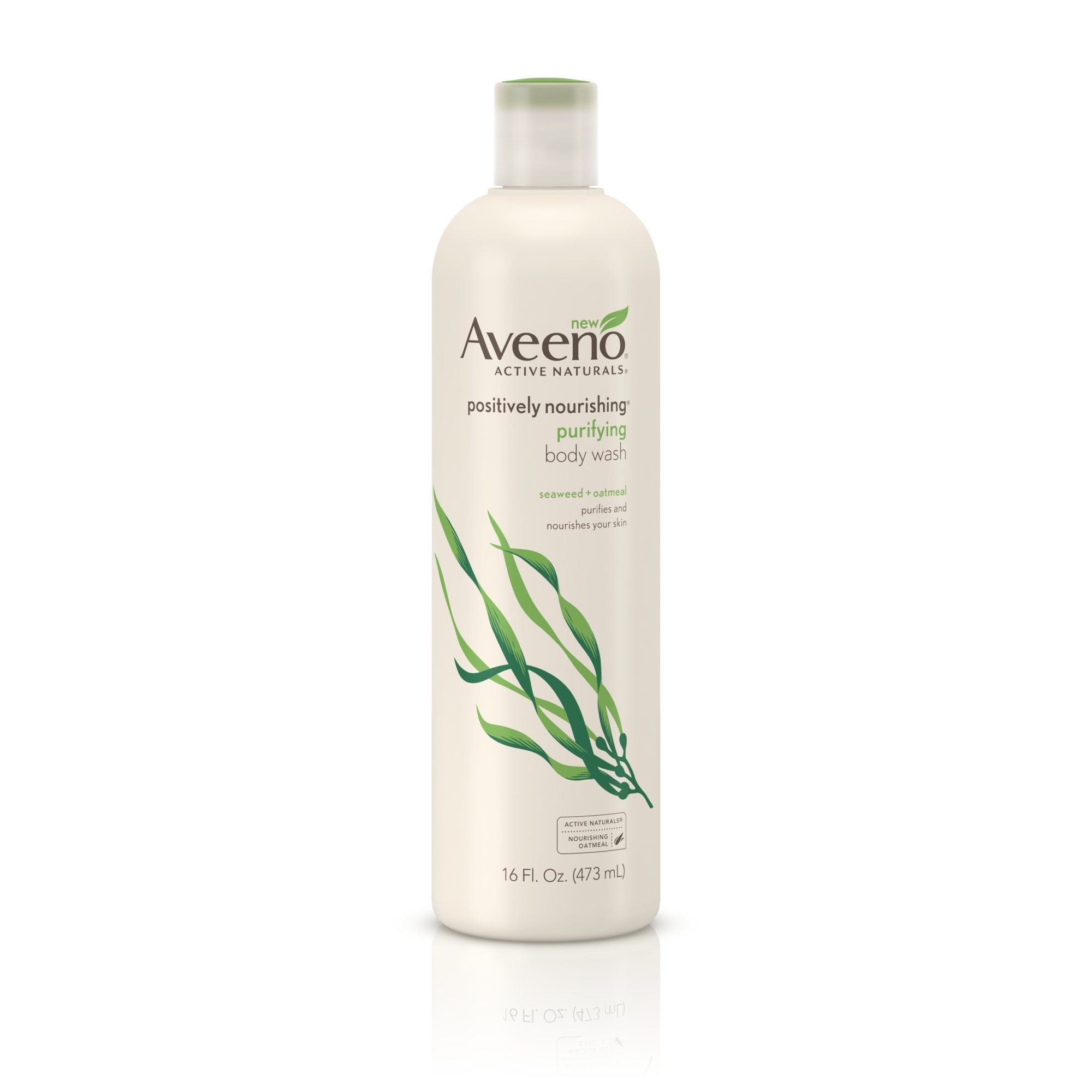 Aveeno Positively Nourishing Purifying Body Wash with Seaweed & Soothing Oatmeal