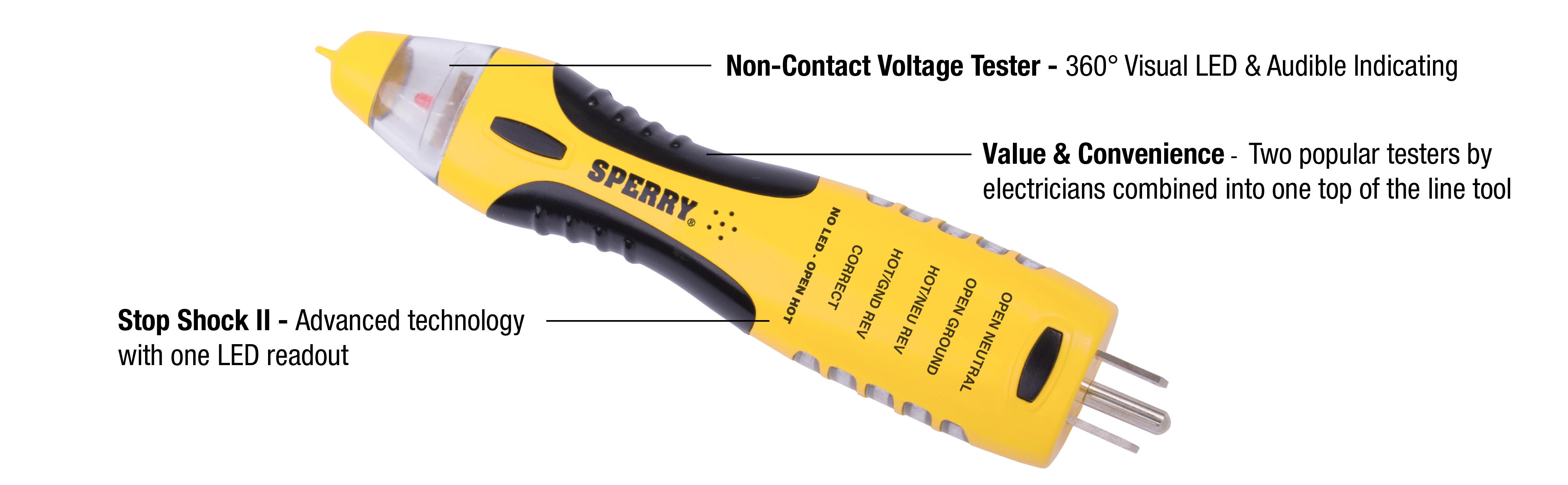 Sperry Instruments VD7504GFI DualCheck 2in1 NonContact Voltage