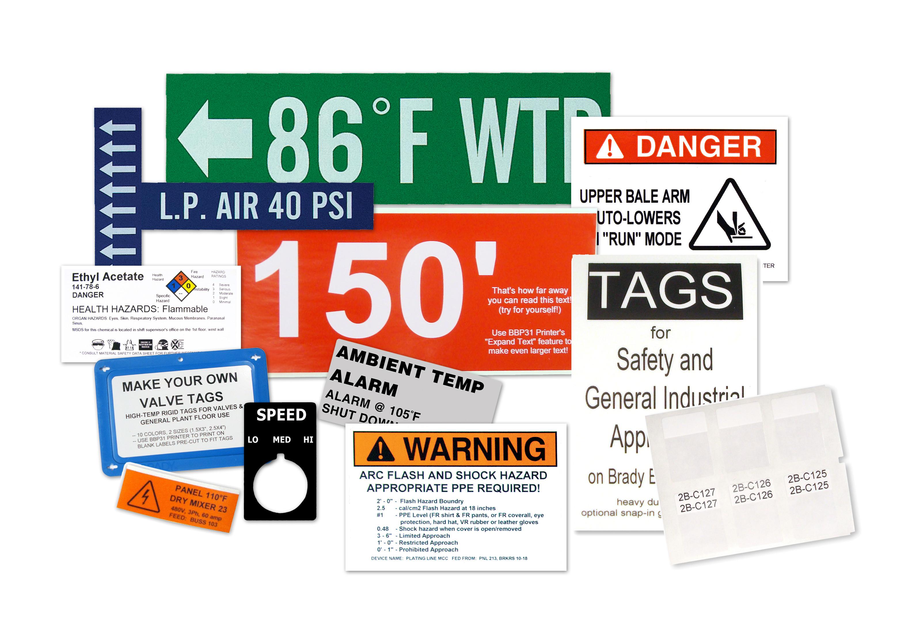 Brady S3100 Sign and Label Printer Prints Industrial Labels and