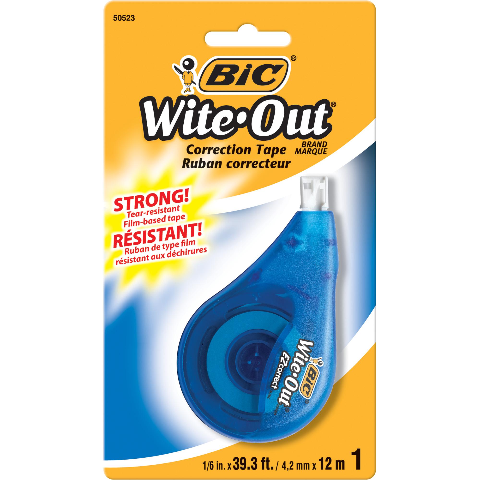 Bic Wite Out Correction Tape, 1 Tape White Out Tape