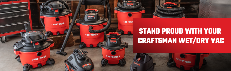 CRAFTSMAN Shop Vac Wet Dry Vacuum General Hose Dirt Debris Wet DeWalt Power Blowing Capacity