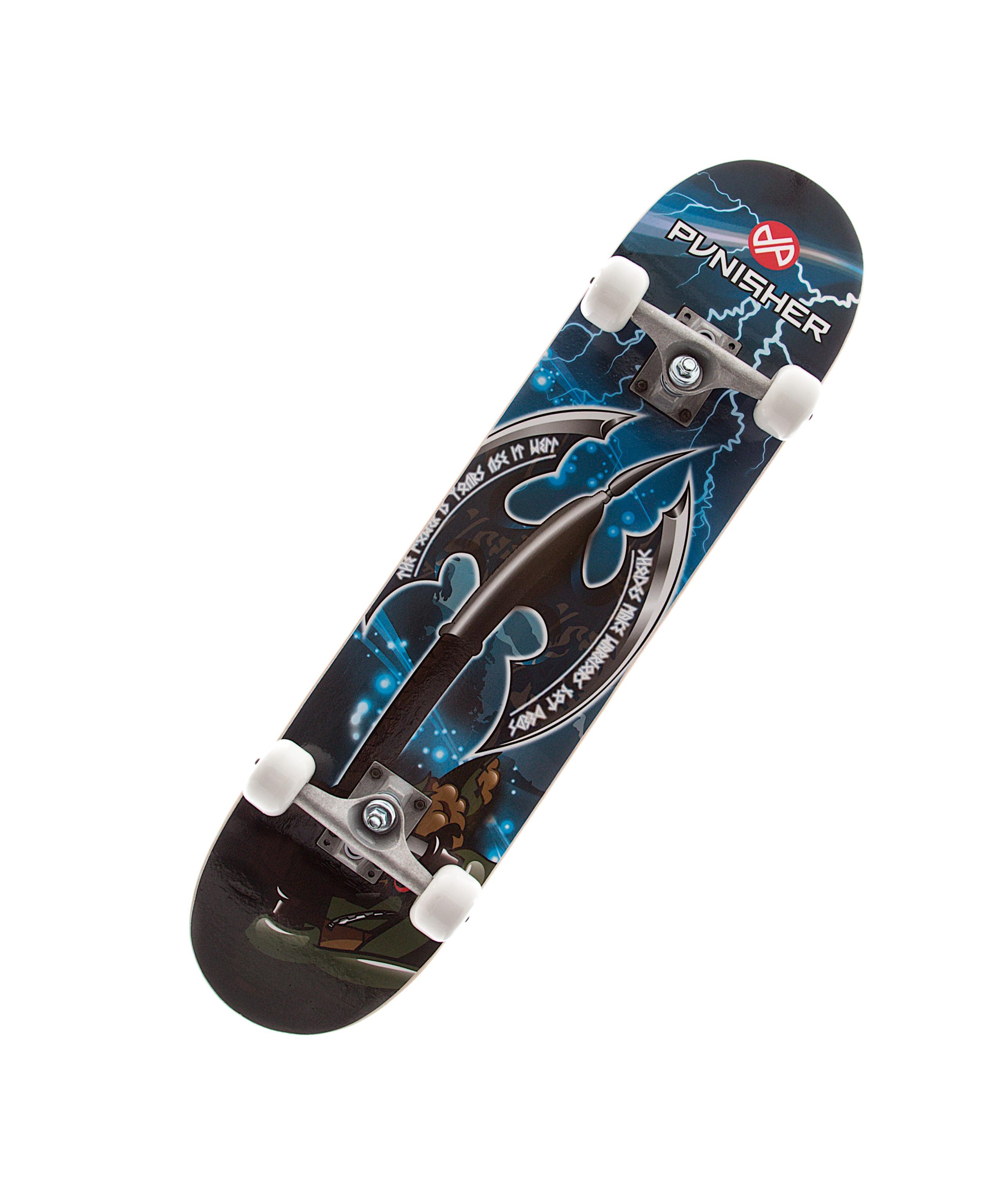 Punisher Skateboards Unisex 9022 Warrior Complete Skateboard with