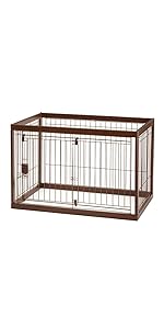 Amazon | リッチェル 木製ペットサークル 90-60(90×60×59.5cm
