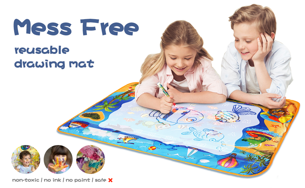 MOZOOSON Magic Doodle Mat Color Mat Water Painting Mat