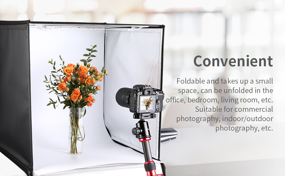 Neewer Photo Studio Light Box, 24” × 24” Shooting Light